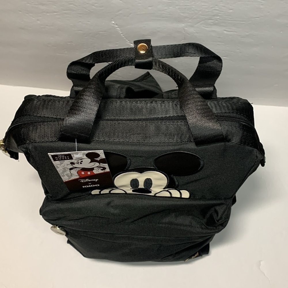 Disney Mickey Mouse 24 Can Backpack Igloo Cooler Black NWT - Picture 4 of 14